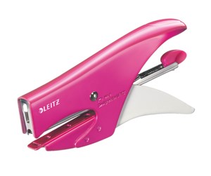 Hullemaskin & Stiftemaskin - Leitz Plier  5547 15 sh.Metal WOW Pink - 55472023