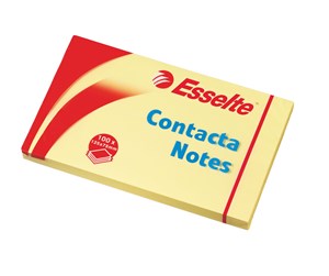 Blokker & Notisbøker - Esselte Contacta Notes 75x125mm Gul - 83001