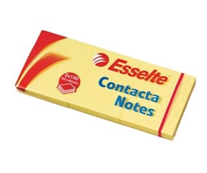 Blokker & Notisbøker - Esselte Contacta Notes 40x50mm Gul Pk/3 - 83012