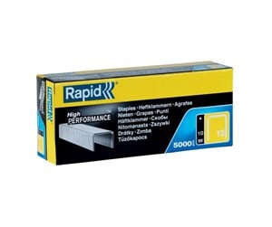 Hullemaskin & Stiftemaskin - Rapid 13/10 10mm Galvanised Staples (Box 5000) - 11840600