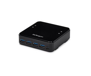 USB-hub - StarTech.com 4X4 USB 3.0 Peripheral Sharing Switch - For Mac / Windows / Linux - switch - 4 ports USB-hub - USB 3.0 - 4 porter - Svart - HBS304A24A