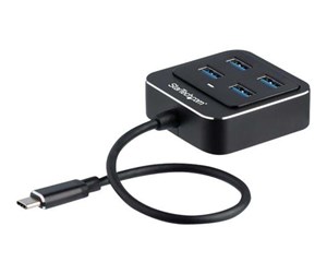 USB-hub - StarTech.com USB-C Hub 4-Port USB-hub - 4 porter - Svart - HB31C4AB