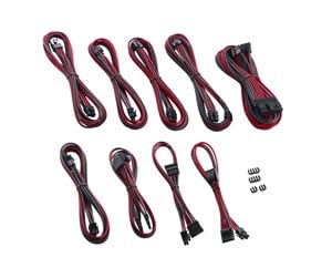 Strømkabel (intern) - CableMod PRO ModMesh C-Series AXi/HXi/RM Cable Kit - Carbon/Red - CM-PCSI-FKIT-NKCR-R