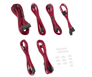 Strømkabel (intern) - CableMod ModFlex Essentials C-Series RMi/RMx - Red - CM-CSR-EKIT-KR-R