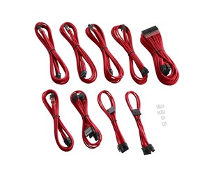 Strømkabel (intern) - CableMod PRO ModMesh C-Series RMi/RMx Cable Kit - Red - CM-PCSR-FKIT-NKR-R