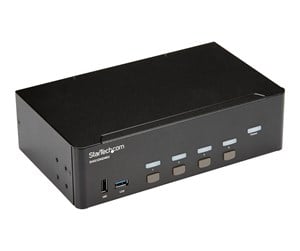 KVM-switch - StarTech.com 4 Port HDMI KVM Switch - 4K 30Hz - Dual Display - KVM / audio / USB switch - 4 ports - rack-mountable - SV431DHD4KU