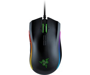 Mus - Razer Mamba Elite - Gaming mus - Laser - 9 - Svart med RGB-lys - RZ01-02560100-R3M1