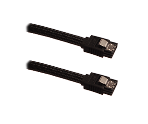 Sata - DUTZO Sleeved SATA Cable - Svart - 1.03 m - DSC-SATASL10BLK