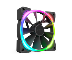 Kabinettvifte - NZXT Aer RGB 2 Black - Single - Kabinettvifte - 120mm - Svart med RGB LED-lys - 33 dBA - HF-28120-B1