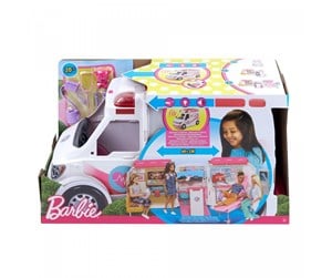 Leketøysbil - Mattel Barbie Ambulance 2-in-1 - FRM19