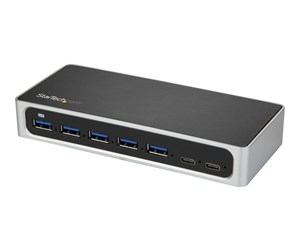 USB-hub - StarTech.com USB C Hub 7 Port USB-hub - 7 porter - Sølv - HB30C5A2CSC