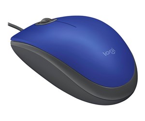 Mus - Logitech M110 Silent - Blue - Mus - Optisk - 3 knapper - Blå - 910-005488