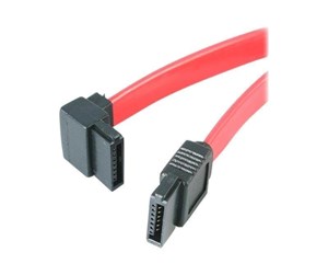 Sata - StarTech.com SATA to Left Angle SATA Serial ATA Cable - SATA cable - 30 cm - SATA12LA1