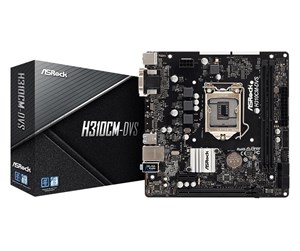 Hovedkort - ASRock H310CM-DVS Hovedkort - Intel H310 - Intel LGA1151 socket - DDR4 RAM - Micro-ATX - 90-MXB8K0-A0UAYZ