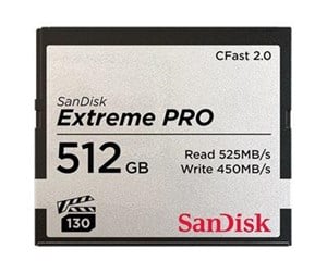 Minnekort - SanDisk Extreme Pro CFast 2.0 - 525MB/s - 512GB - SDCFSP-512G-G46D