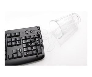 Tastatur - Kensington Pro Fit Low-Profile Desktop Set - Tastatur & Mussett - Fransk - Svart - K75230FR