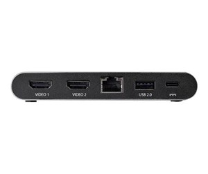 Dokkingstasjon - StarTech.com USB-C Multiport Adapter - 2 x 4K HDMI - docking station - 2 x HDMI - DK30C2HAGPD