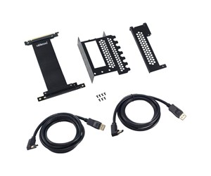 Kabinett-tilbehør - CableMod Vertical PCI-E Bracket - 2 x DisplayPort - CM-VPB-2DK-R