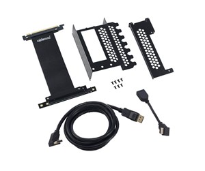 Kabinett-tilbehør - CableMod Vertical PCI-E Bracket - DisplayPort + HDMI - CM-VPB-HDK-R