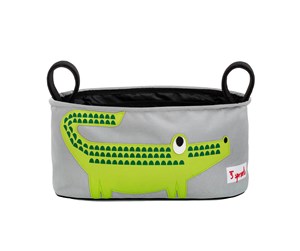 Barnerom - 3 Sprouts Oppbevaringskurv til triller og barnevogn (Stroller organizer), Crocodile - ISOCRO