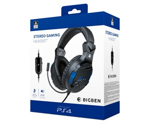 Spill - Tilbehør - BigBen Interactive PS4/PS5 Gaming Headset V3 - Black - 3499550371093