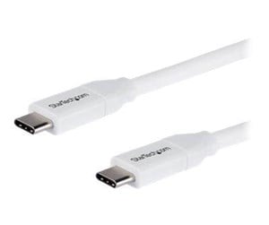 USB - StarTech.com 2m 6ft USB C to USB C Cable - 5A PD - USB 2.0 USB-IF Certified - USB-C cable - 2 m - USB2C5C2MW