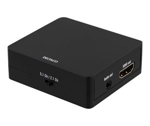 Mobil - Andre tilbehør - Deltaco HDMI to HDMI+STEREO 3.5mm - HDMI-7038