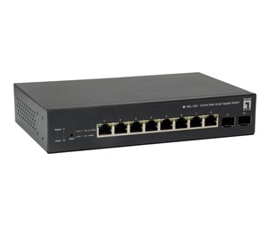 Switch/splitter - LevelOne GEP-1051 - switch - 10 ports - smart - rack-mountable - GEP-1051