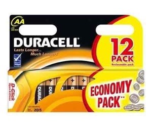 Batteri - DURACELL Economy Pack - battery - 12 x AA type - Alkaline - 5000394203334