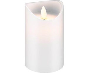 Lommelykter  - Pro LED white real wax candle 7.5 x 12.5 cm - 4040849665202