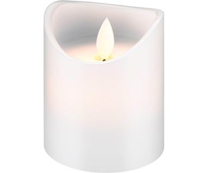 Smarthus - Pro LED white real wax candle 7.5 x 10 cm - 4040849665196