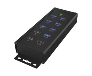 USB-hub - RaidSonic ICY BOX USB-hub - 7 porter - Svart - IB-HUB1703-QC3