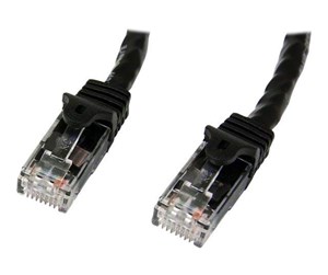 Nettverkskabel - Gigabit Snagless RJ45 UTP Cat6 Patch Cable Cord - patch cable - 1 m - black - N6PATC1MBK