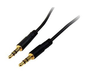 Lydkabel - StarTech.com Slim 3.5mm Stereo Audio Cable - M/M - audio cable - 1.8 m - MU6MMS