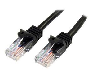 Nettverkskabel - 10m Black Cat5e / Cat 5 Snagless Ethernet Patch Cable 10 m - patch cable - 10 m - black - 45PAT10MBK