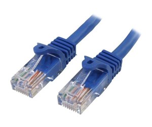 Nettverkskabel - 10m Blue Cat5e / Cat 5 Snagless Ethernet Patch Cable 10 m - patch cable - 10 m - blue - 45PAT10MBL