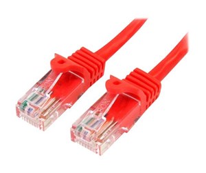 Nettverkskabel - 10m Red Cat5e / Cat 5 Snagless Ethernet Patch Cable 10 m - patch cable - 10 m - red - 45PAT10MRD