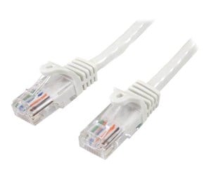 Nettverkskabel - 10m White Cat5e / Cat 5 Snagless Ethernet Patch Cable 10 m - patch cable - 10 m - white - 45PAT10MWH