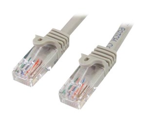 Nettverkskabel - Snagless Cat 5e UTP Patch Cable - patch cable - 3 m - grey - 45PAT3MGR