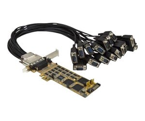 Nettverksadapter - StarTech.com 16 Port PCI Express Serial Card - High-Speed PCIe Serial Card - expansion module - PEX16S550LP