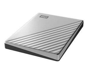 Hard drive - External - WD My Passport Ultra for Mac - Ekstern Harddisk - 6TB - Sølv - WDBGKC0060BSL-WESN