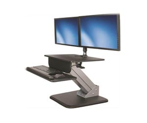 Skjermholder - StarTech.com Sit to Stand Workstation with One Touch Height Adjustment - mounting kit - ARMSTS