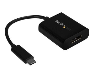 Skjermkabel - StarTech.com USB C to DisplayPort Adapter - USB Type-C to DP Adapter - 4K - external video adapter - black - CDP2DP