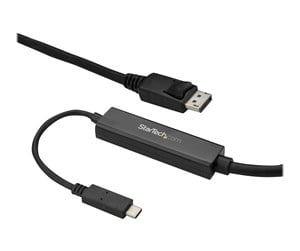 Skjermkabel - StarTech.com 3 m (10 ft.) USB-C to DisplayPort Cable - 4K 60Hz - Black - external video adapter - STM32F072CBU6 - CDP2DPMM3MB