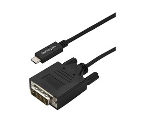 Skjermkabel - StarTech.com 3 m (10 ft.) USB-C to DVI Cable - 1920 x 1200 - Black - external video adapter - CDP2DVI3MBNL