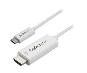 Skjermkabel - StarTech.com USB-C - HDMI - 1m - Hvit - CDP2HD1MWNL