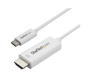 Skjermkabel - StarTech.com 3m (10 ft.) USB-C to HDMI Cable - 4K at 60Hz - White - external video adapter - VL100 - white - CDP2HD3MWNL