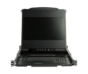 Skjerm - 17" StarTech.com 17" Dual Rail Rackmount KVM Console with 1080p - DVI & VGA - KVM console - Full HD (1080p) - 17.3" - RKCOND17HD