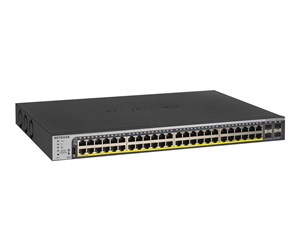 Switch/splitter - Netgear GS752TPP 48-Port Gigabit PoE+ Smart Switch w/ optional Remote/Cloud Management and 4 SFP Ports (760W) - GS752TPP-100EUS