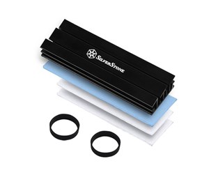 Lagrings-tilbehør - SilverStone TP02-M2 M.2 Passive Cooler Black - SST-TP02-M2